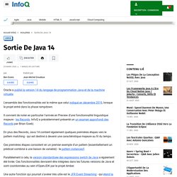 Sortie De Java 14