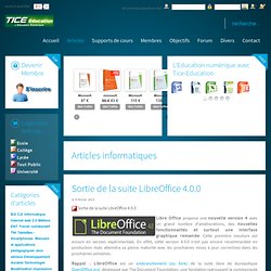 Sortie de la suite LibreOffice 4.0.0