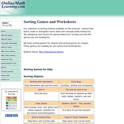 Sorting Games and Worksheets