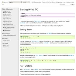 Guide pour le tri — Documentation Python 3.8.3rc1