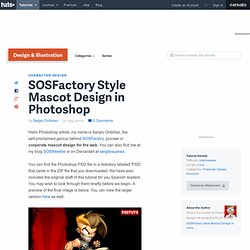 New Premium Tutorial – SOSFactory Style Mascot Design in Photoshop