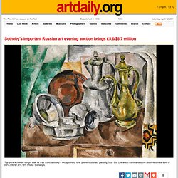 Sotheby's important Russian art evening auction brings £5.6/$8.7 million