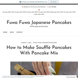How to Make Soufflé Pancakes With Pancake Mix