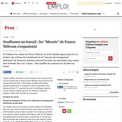Souffrance au travail : les “blessés” de France Télécom s’organisent