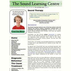 The Sound Learning Centre » Sound Therapy