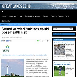Sound of wind turbines could pose health risk