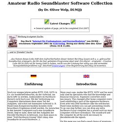 Dr. Oliver Welp: Amateur Radio Soundblaster Software Collection
