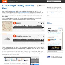 HTML5 widget - ready for the big time!