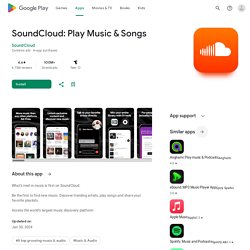 SoundCloud - Music & Audio - Apps on Google Play