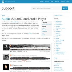 SoundCloud Audio Player
