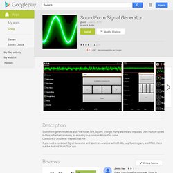 SoundForm Signal Generator