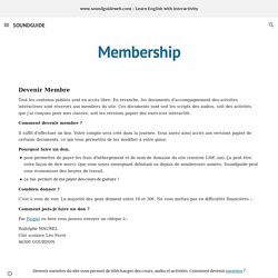 SOUNDGUIDE - Membership