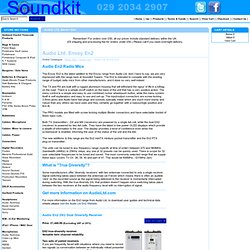 Soundkit Ltd, UK Audio Ltd. Envoy En2, Radio Mic