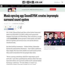 Music-syncing app SoundSYNK creates impromptu surround sound system