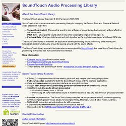 SoundTouch Sound Processing Library