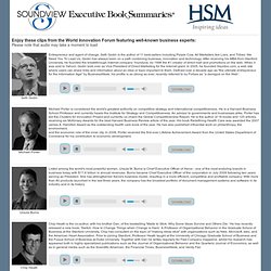 Soundview Executive Book Summaries and HSM - World Innovation Forum Audio Clips