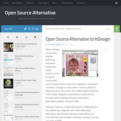 Open Source Alternative to InDesign