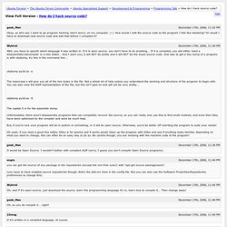 How do I hack source code? [Archive]