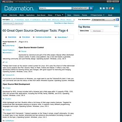 60 Great Open Source Developer Tools — Datamation.com