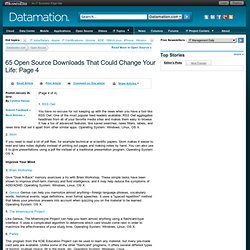 65 Open Source Downloads That Could Change Your Life — Datamation.com