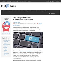 Top 10 Open Source eCommerce Platforms