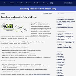 Open Source eLearning Network Event