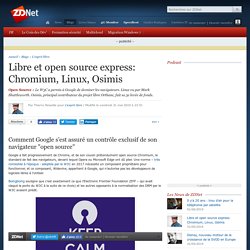 Libre et open source express: Chromium, Linux, Osimis
