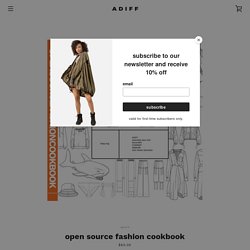 open source fashion cookbook – ADIFF