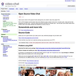 video-chat - Open Source Video Chat
