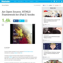 An Open-Source, HTML5 Framework for iPad E-books