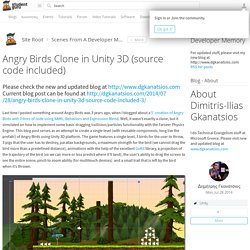 Angry Birds Clone in Unity 3D (source code included) - Scenes From A Developer Memory