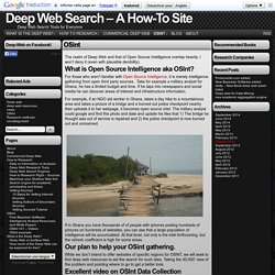 Deep Web Search - A How-To Site