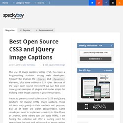 Best Open Source CSS3 and jQuery Image Captions