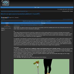 Idea for an open source locomotion platform! ("LocoVR")