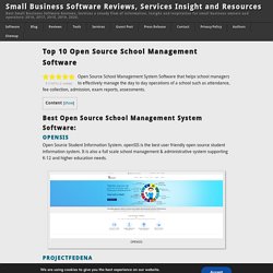 Top 10 Open Source School Management Software - 2020