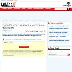 Open Source : un modèle commercial doit éclore