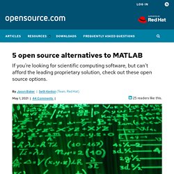 Open source math and numerical computing tools