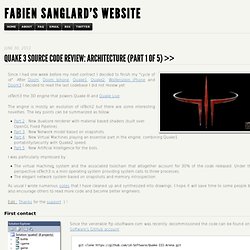 Quake 3 Source Code Review: Architecture