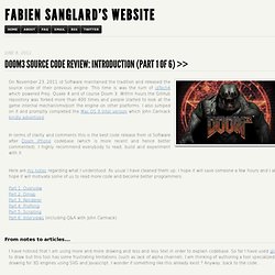 Doom3 Source Code Review: Introduction