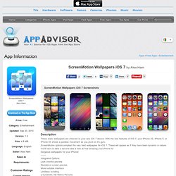 ScreenMotion Wallpapers iOS 7 - Your #1 Source for iOS Apps from the App Store!