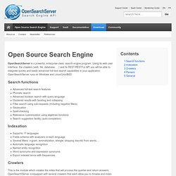 Open Source Search Engine