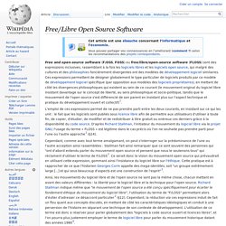 Free/Libre Open Source Software (FLOSS)