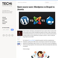 Open source wars: Wordpress vs Drupal vs Joomla