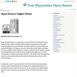 Open Source Zigbee Stack