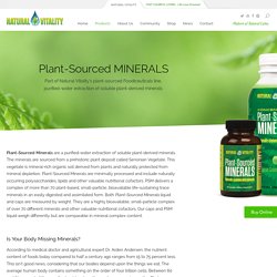 Natural Vitality Plant-Sourced Minerals