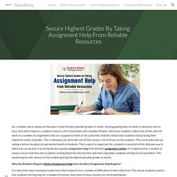 SourceEssay - Assignment Help