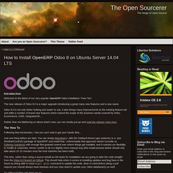 How to Install OpenERP Odoo 8 on Ubuntu Server 14.04 LTS