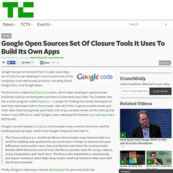 Google Open Sources Set Of Closure Tools It Uses To Build Its Own Apps