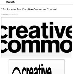 25+ Sources For Creative Commons Content