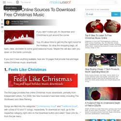 10 Legal Online Sources To Download Free Christmas Music